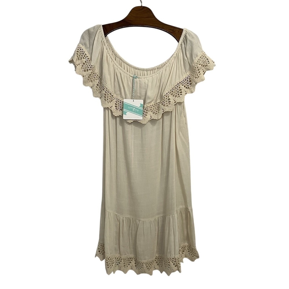 Umgee Boho NWT Medium Tunic \ Mini Dress , Coastal Soft Neutral